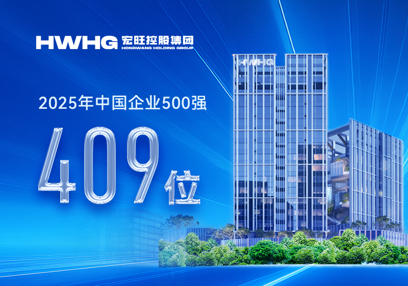 宏旺控股集團位列2025中國企業500強第409位